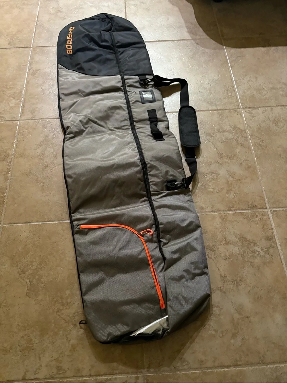 DAUSROOB Snowboard Travel Bag Outdoors Insulated Carry Bag W/strap Black/gray